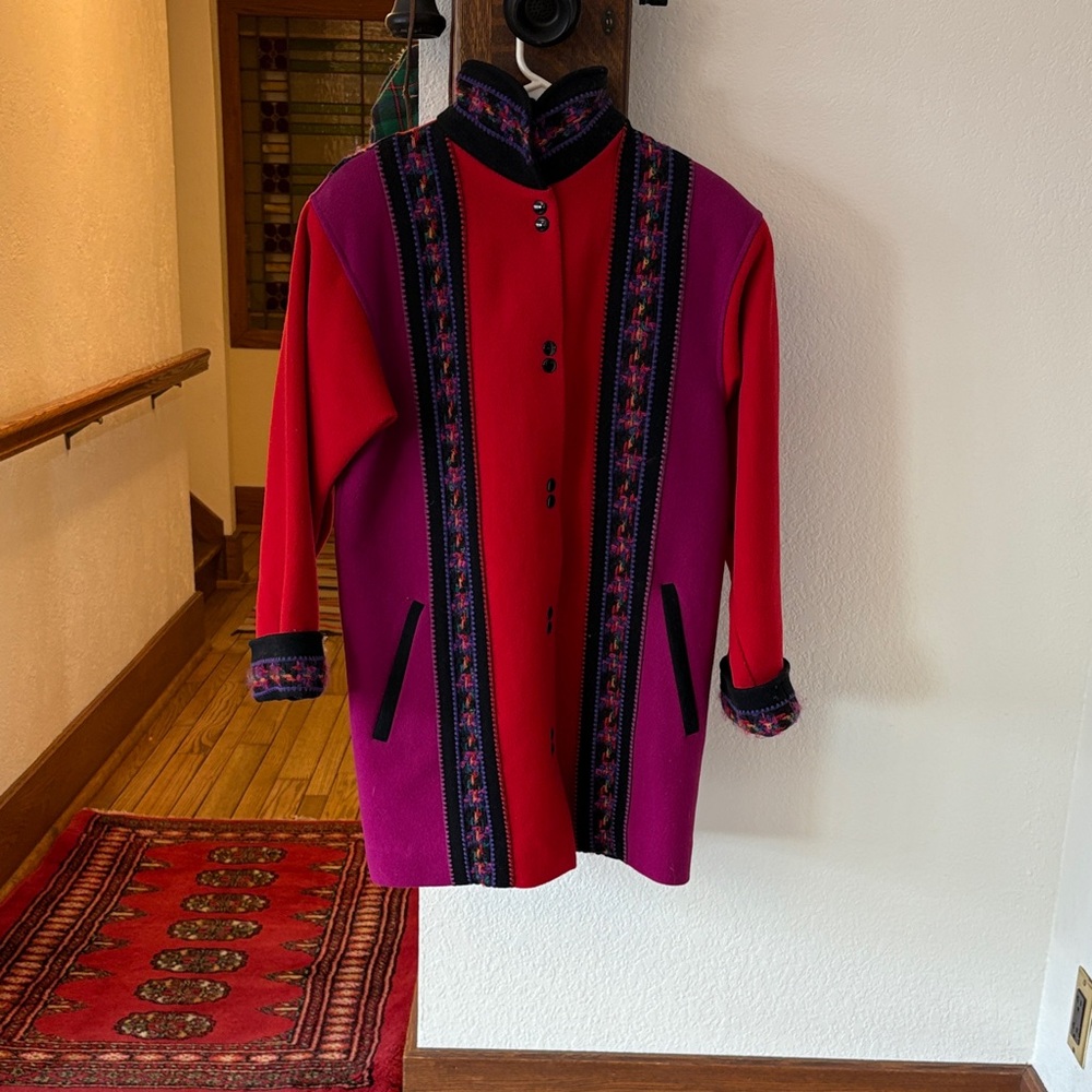 Vintage Coloratura 100% Wool Coat